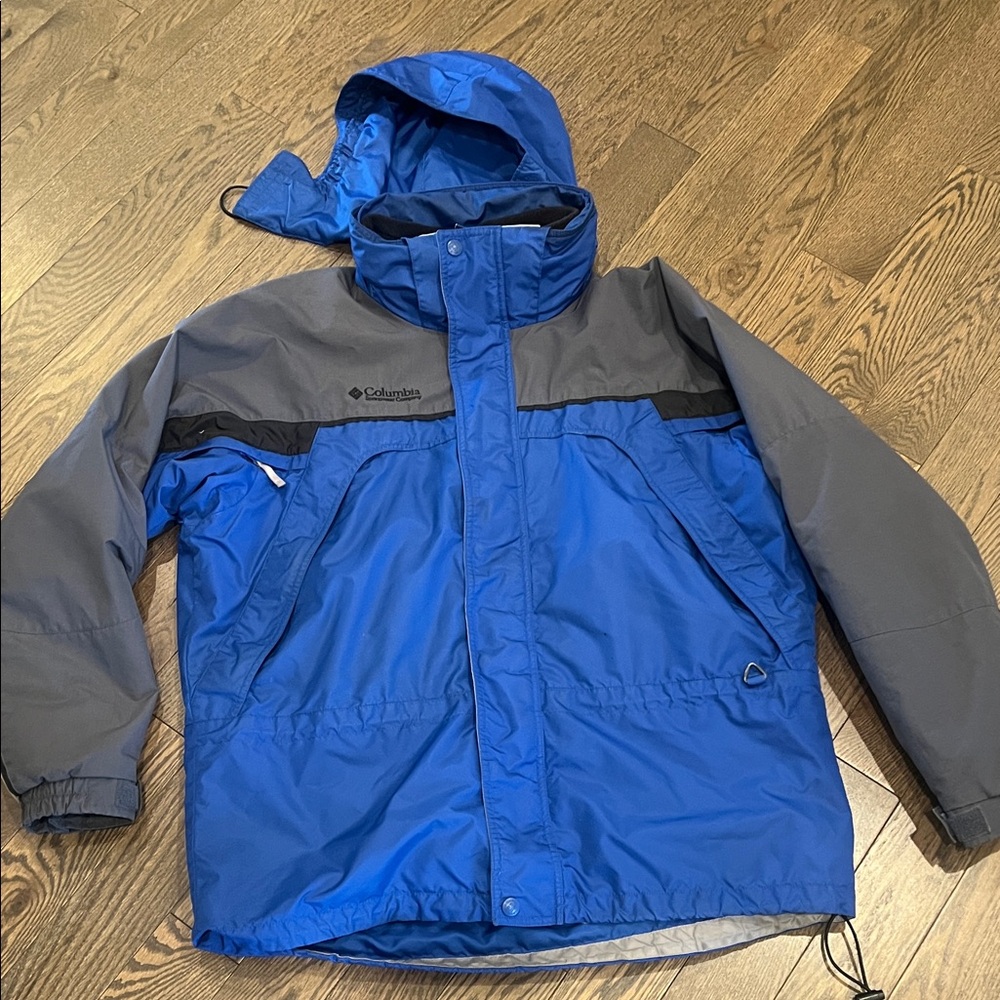 🧥 Columbia 3-in-1 Interchange Jacket — Blue/Grey — Men’s [SIZE